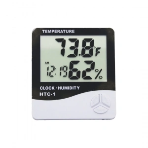 TEMPERATURE OPERATION MANUAL FOR ( HTC-1 )  DİJİTAL SAAT & SICAKLIK & NEM ÖLÇER*150