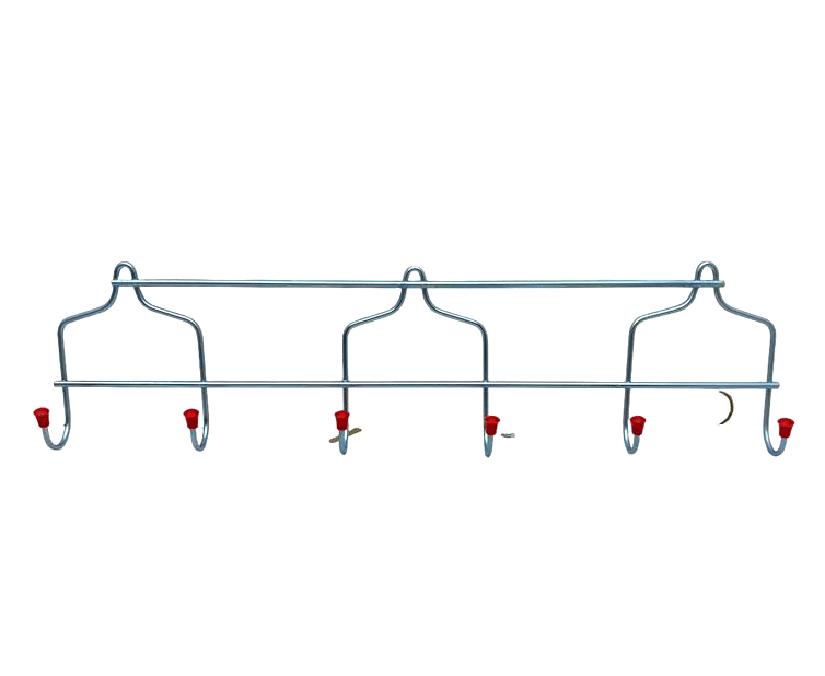 KRAL KR-01 METAL 6 KOLLU DÜZ DUVAR ASKISI *12X12