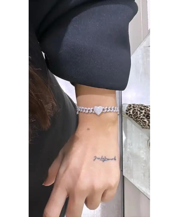 925 Ayar Gümüş Gurmet Kalp Bileklik