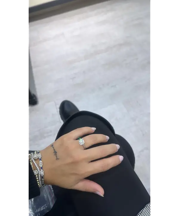 925 Ayar Gümüş Mazonite Taşlı Vip Kare Tektaş Yüzük