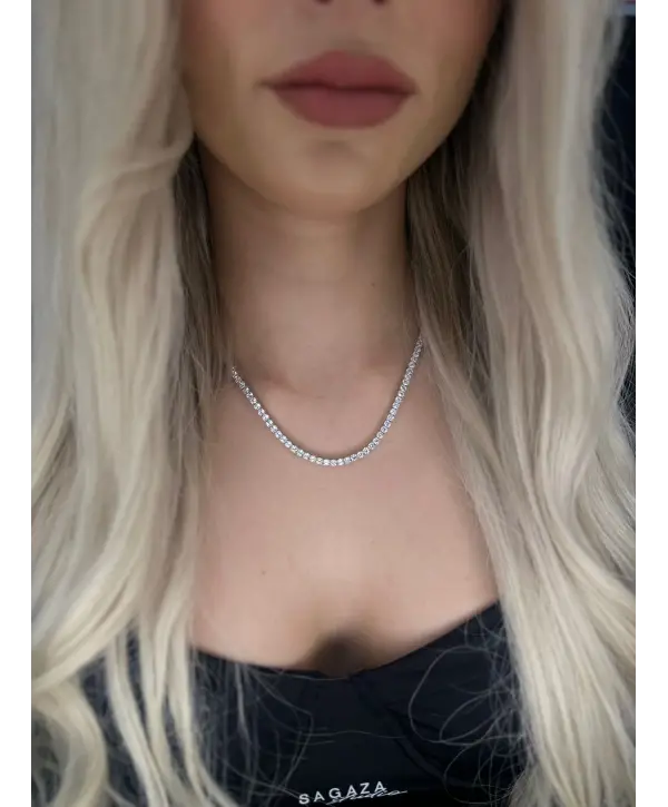 925 Ayar Gümüş Su Yolu İthal Kolye