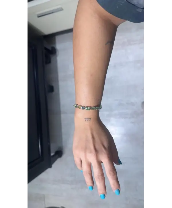 925 Ayar Gümüş Alexandrite Taşlı İthal Vip Bileklik