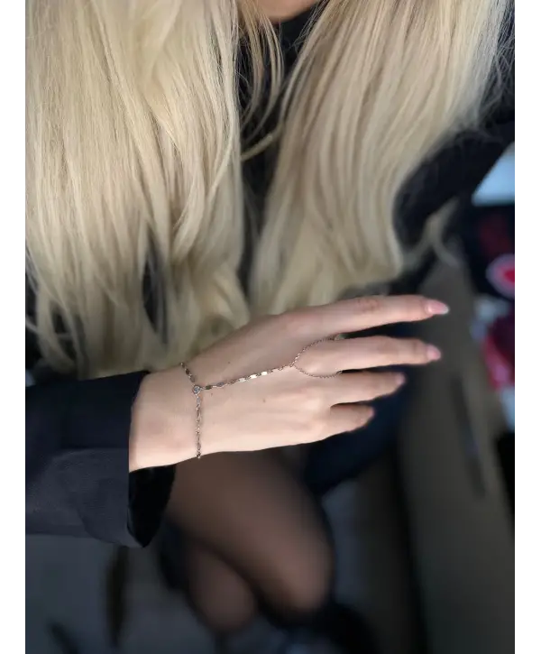 925 Ayar Gümüş Beyaz Pullu Şahmeran