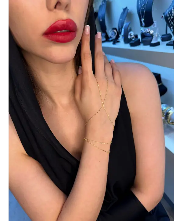 925 Ayar Gümüş Trend Altın Yaldız Şahmeran