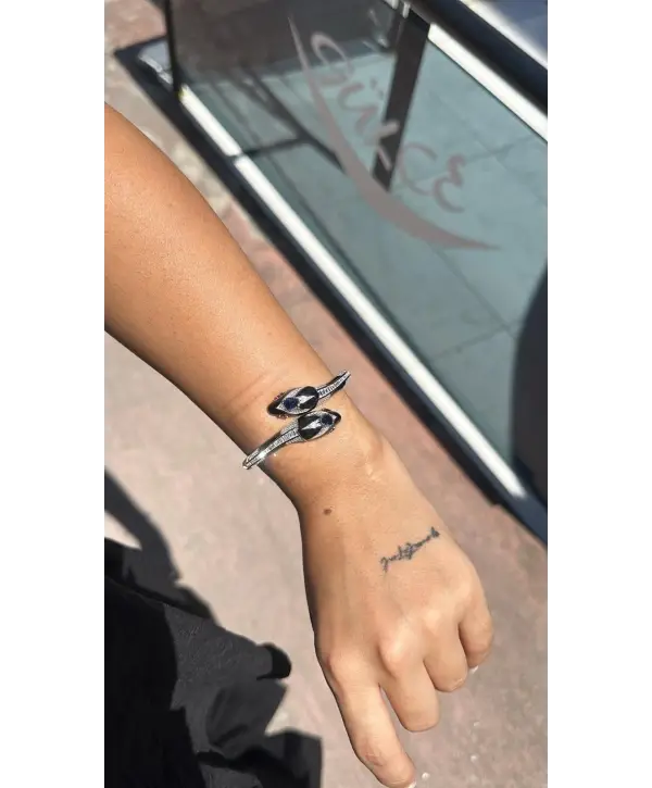 925 Ayar Gümüş Yılan Model İthal Silver Bileklik