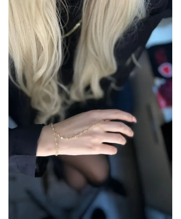 925 Ayar Gümüş Altın Yaldız Taşlı Şahmeran