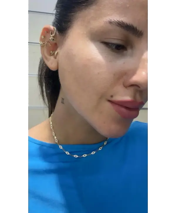 925 Ayar Gümüş Çoklu Göz Göz Kolye