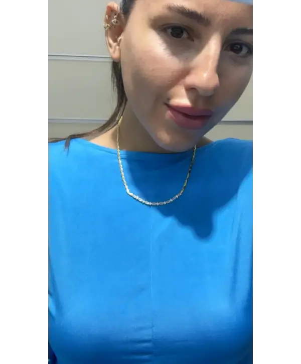 925 Ayar Gümüş Gold Kolye