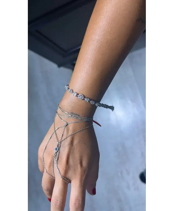 925 Ayar Gümüş Pırlanta Montür İthal Bileklik