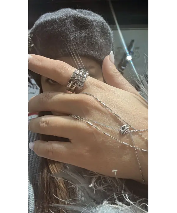 925 Ayar Gümüş Sarmal Model Marka İthal Yüzük