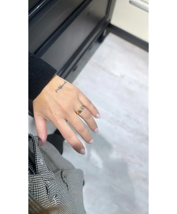 925 Ayar Gümüş 3 Renk Marka Yüzük