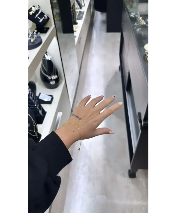 925 Ayar Gümüş Top Top Küp Model Küçük Taşlı  Şahmeran