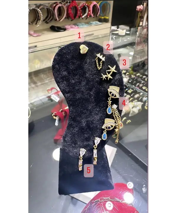 925 Ayar Gümüş 2 li Sallantılı Küpe