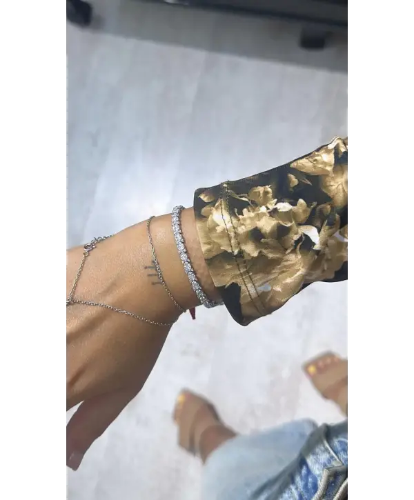 925 Ayar Gümüş Pırlanta Montür Silver Bileklik