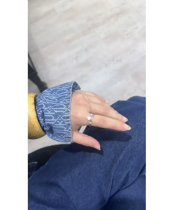 925 Ayar Gümüş Çiçek Model Silver Yüzük