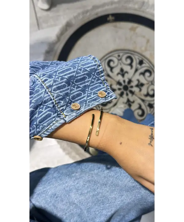 925 Ayar Gümüş Gold Bileklik