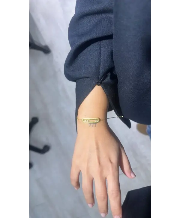 925 Ayar Gümüş İthal Marka Mess Gold Bileklik