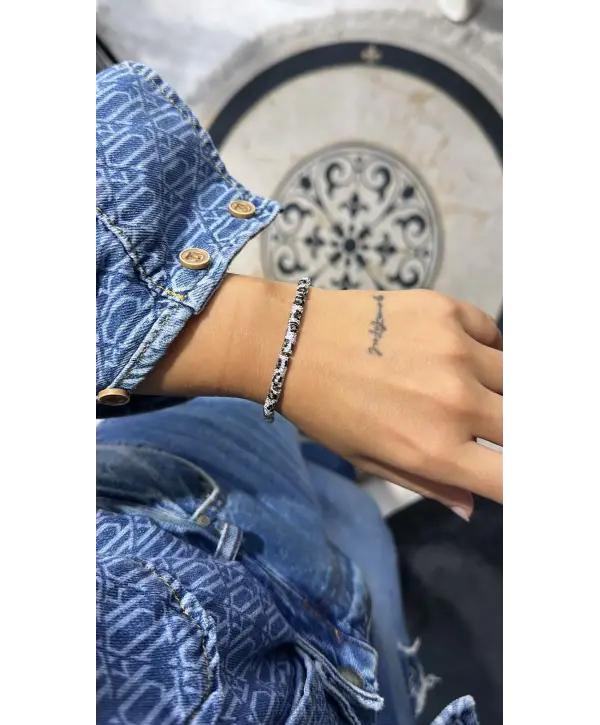 925 Ayar Gümüş İthal Leopar Model Bileklik