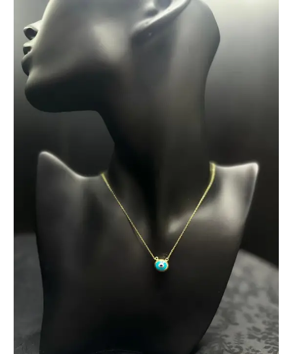 925 Ayar Gümüş Orjınal Mineli Kolye