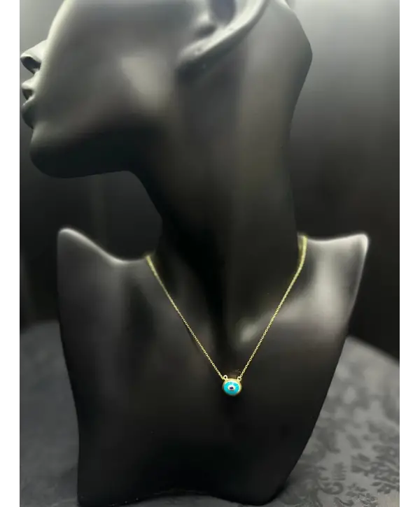 925 Ayar Gümüş Orjınal Mineli Kolye