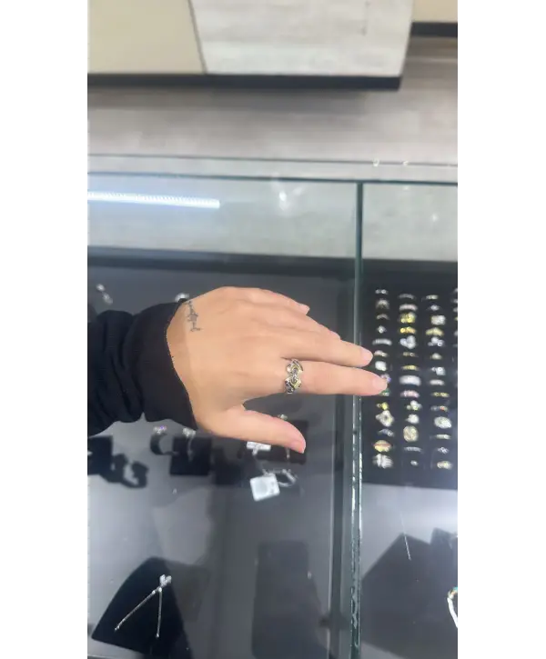 925 Ayar Gümüş Leopar Model Yüzük