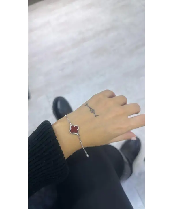 925 Ayar Gümüş Marka Tek Taşlı  İthal Bileklik