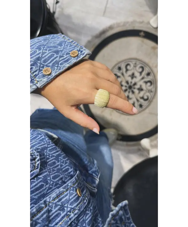 925 Ayar Gümüş İtalyan Gold Yüzük