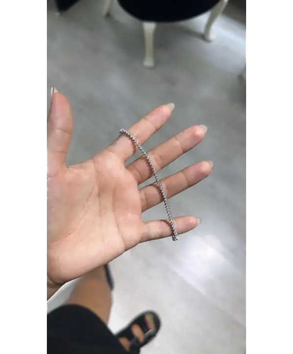 925 Ayar Gümüş Taşlı İthal Bileklik