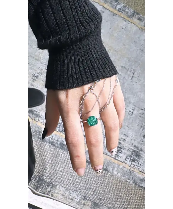 925 Ayar Gümüş Alexandrite Taşlı İthal Vip Yüzük