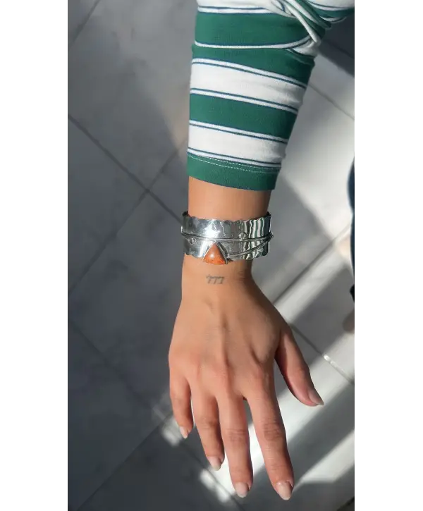 925 Ayar Gümüş Büyük Kelepçe Model Bileklik