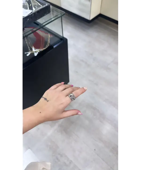 925 Ayar Gümüş İthal Sade Şekilli Yüzük