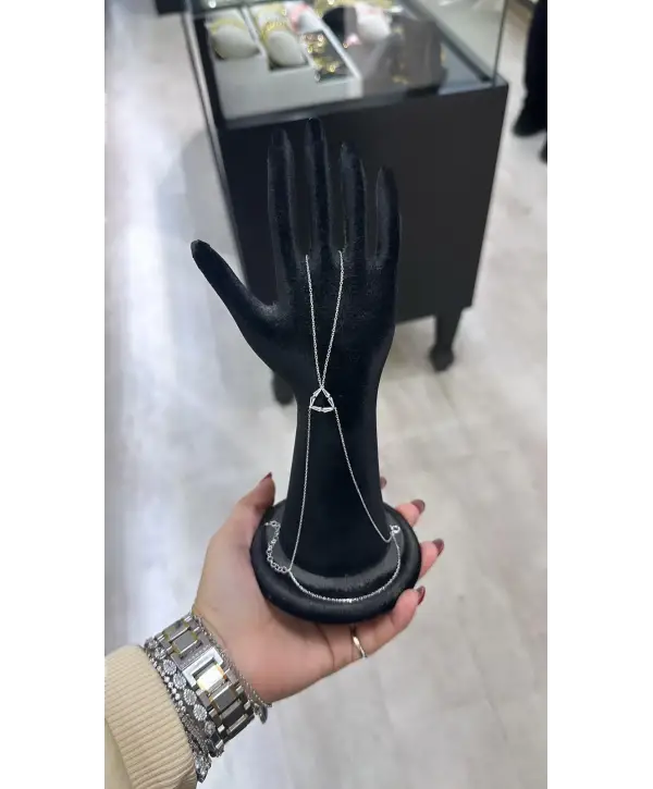 925 Ayar Gümüş Uçgen Model Şahmeran