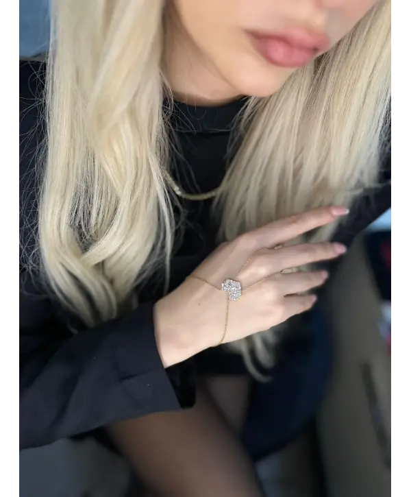 925 Ayar Gümüş Taşlı Kalp Şahmeran