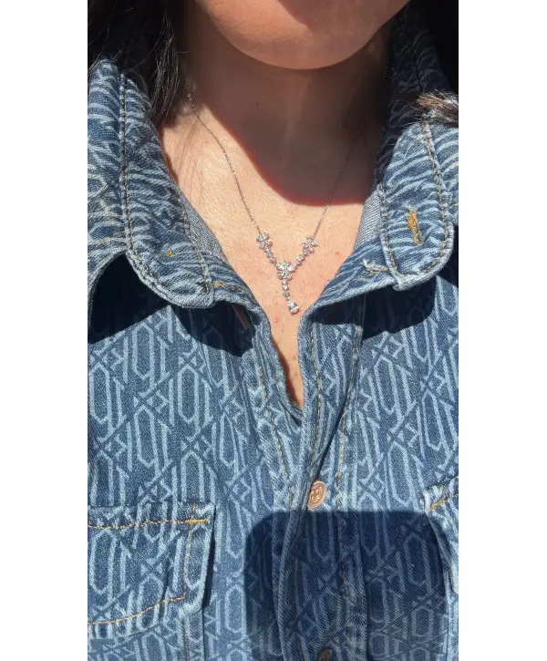 925 Ayar Gümüş Mücevher Model İthal Kolye