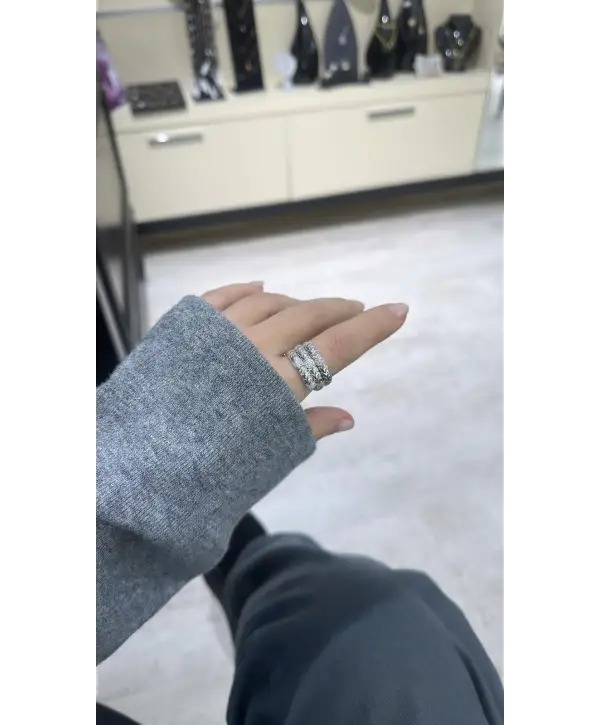 925 Ayar Gümüş Orjinal Marka Sarmal Model Yüzük