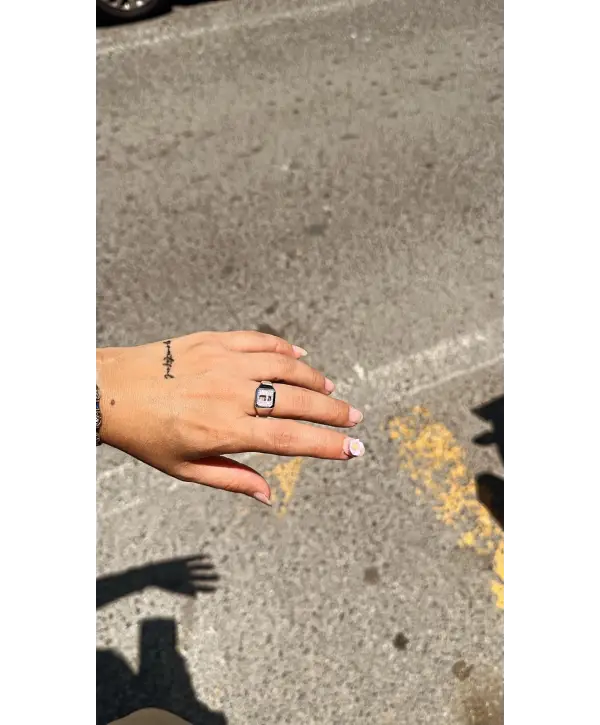 925 Ayar Gümüş İthal Marka Mess Silver Yüzük