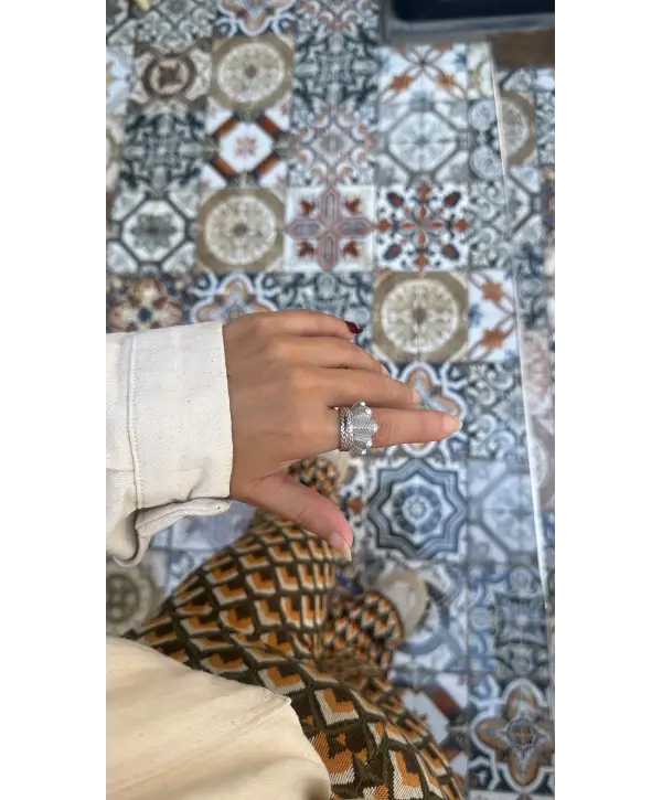 925 Ayar Gümüş Orjinal Marka Yaprak Model Yüzük