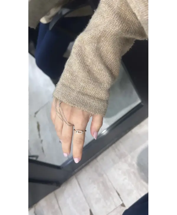 925 Ayar Gümüş Orjinal Marka Mess Gold Çıtır Yüzük