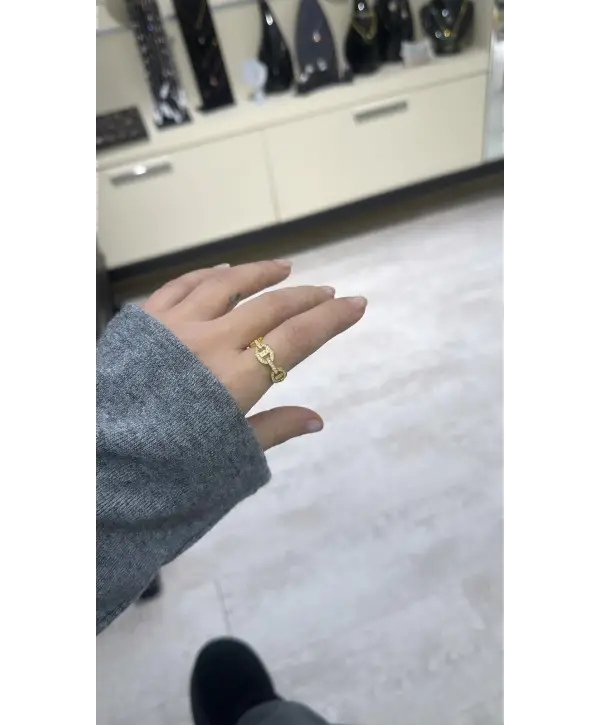 925 Ayar Gümüş Orjinal Marka Gold Hrm Yüzük