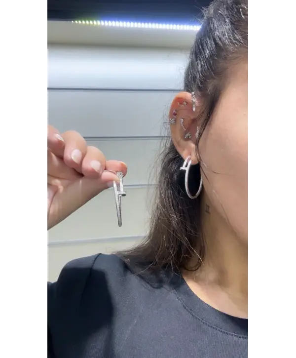 925 Ayar Gümüş Orjinal Marka Silver Küpe