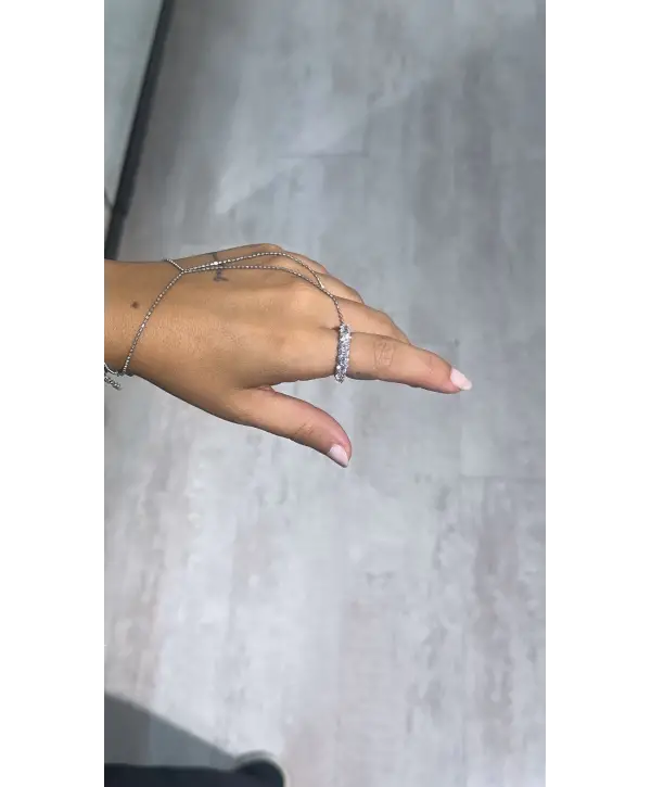 925 Ayar Gümüş Tamtur İthal Silver Yüzük