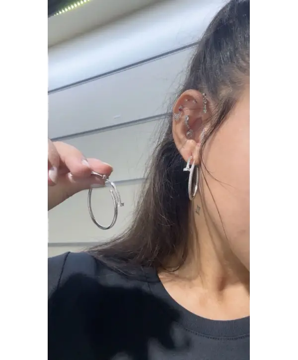 925 Ayar Gümüş Orjinal Marka Silver Küpe