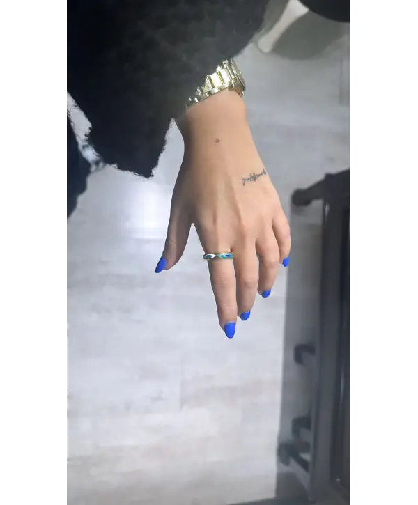 925 Ayar Gümüş Orjinal Mineli Alyans Model Yüzük