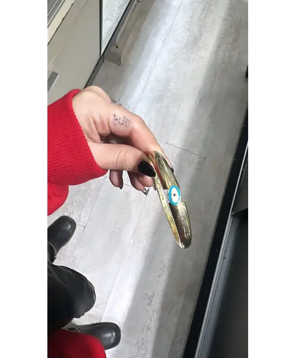 925 Ayar Gümüş Mineli Göz Marka Bileklik