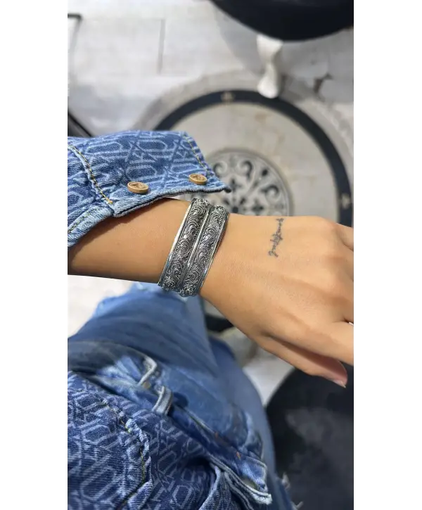 925 Ayar Gümüş Otantik Bileklik