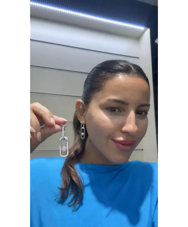 925 Ayar Gümüş Orjinal Marka Çiivili Küpe