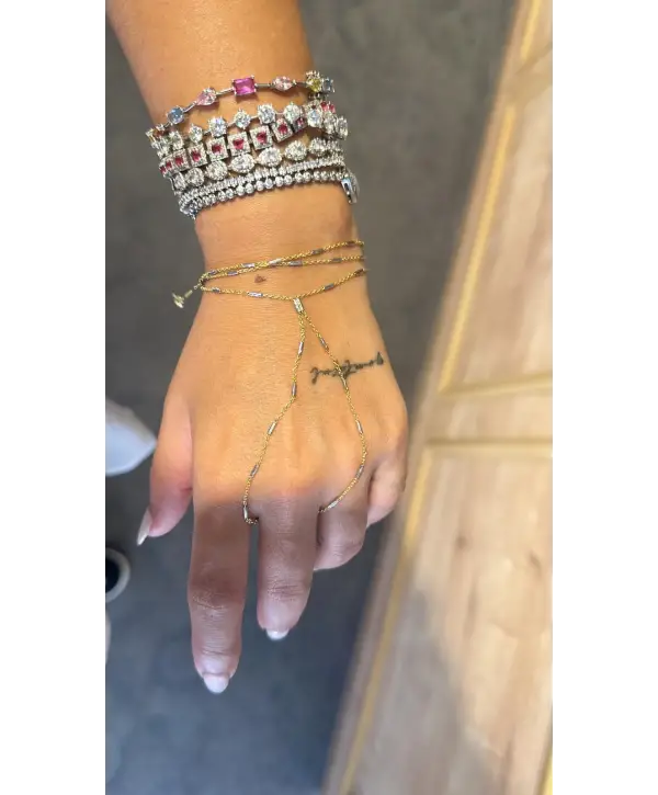 925 Ayar Gümüş Boru Zıncir Gold Silver Detay Şahmeran