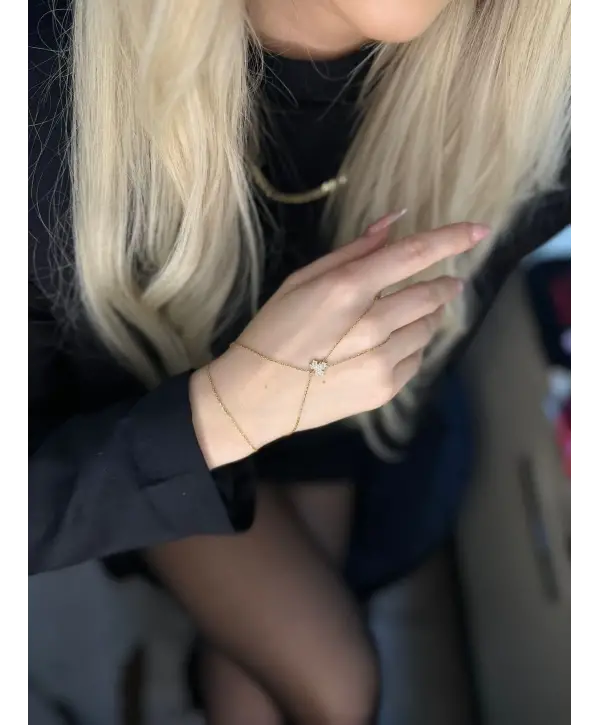 925 Ayar Gümüş Çınar Yaprak Model Şahmeran