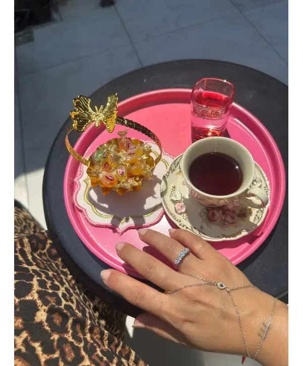 925 Ayar Gümüş 5 Taş Pırlanta Montür Silver Yüzük