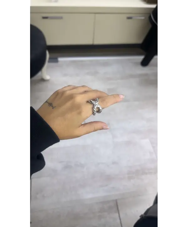 925 Ayar Gümüş Burgu Model Taşsız Silver Yüzük